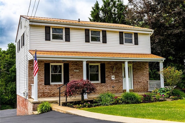 2678 Elaine Dr, Lower Burrell, PA 15068 - view of front of property with a porch and brick siding