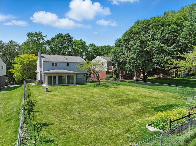 413 Stilley Rd, Jefferson Hills, PA 15025 - view of yard featuring a sunroom and view of scattered trees