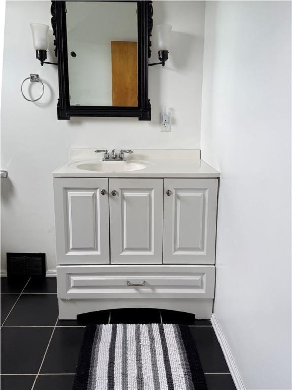 419 Washington Ave, Leechburg Boro, PA 15656 - bathroom featuring tile patterned flooring and vanity