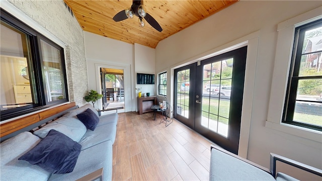 2819 Glenmore, Dormont, PA 15216 - sunroom / solarium featuring french doors and healthy amount of natural light