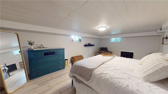 2819 Glenmore, Dormont, PA 15216 - bedroom with light wood-type flooring and wood ceiling
