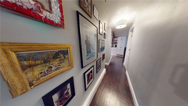 2819 Glenmore, Dormont, PA 15216 - hallway with wood finished floors and baseboards