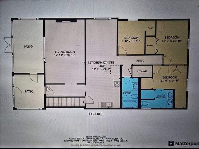 2819 Glenmore, Dormont, PA 15216 - floor plan / room layout