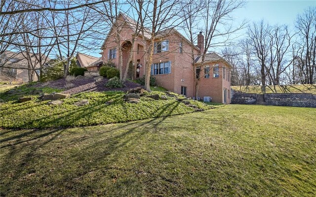 3124 Canterbury Dr, Hampton, PA 15101 - view of front of house with a chimney
