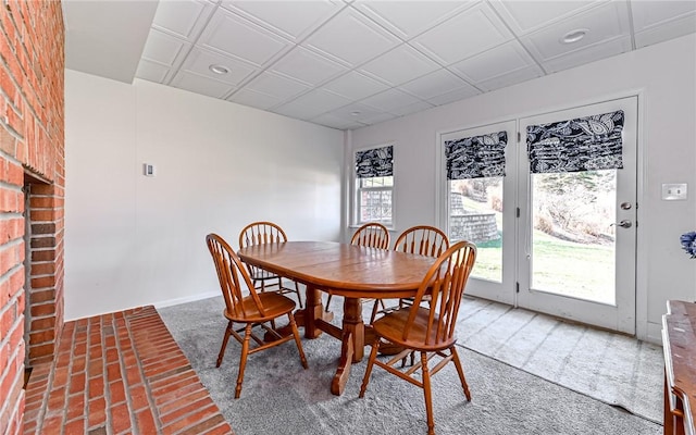 3124 Canterbury Dr, Hampton, PA 15101 - dining room with recessed lighting, carpet floors, and baseboards