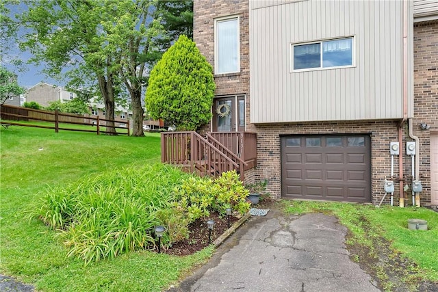 3131 Cheltenham Ct, Hampton, PA 15044 - entrance to property with brick siding, a garage, and driveway