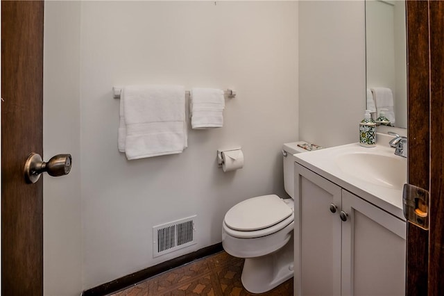 3131 Cheltenham Ct, Hampton, PA 15044 - bathroom with toilet, vanity, and baseboards