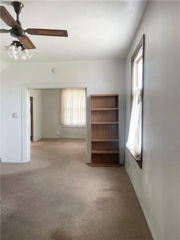 622 E 10th Ave, Tarentum, PA 15084 - unfurnished room featuring light carpet, ceiling fan, and baseboards
