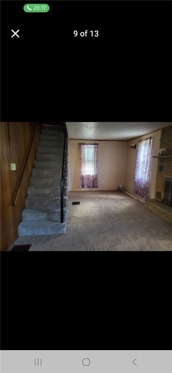146 Back St, Quemahoning Twp, PA 15936 - unfurnished living room with carpet flooring