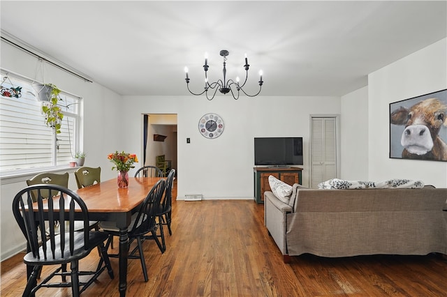 216 11th St, Sharpsburg, PA 15215 - dining room with a chandelier and wood finished floors