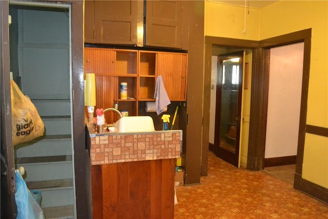117 Grant Ave, Shaler, PA 15223 - kitchen featuring tile patterned floors and baseboards
