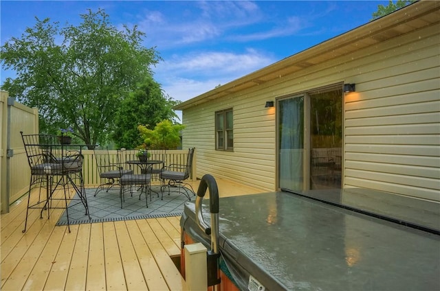 2971 Acre Rd, Scott Twp Law, PA 16101 - deck with outdoor dining space