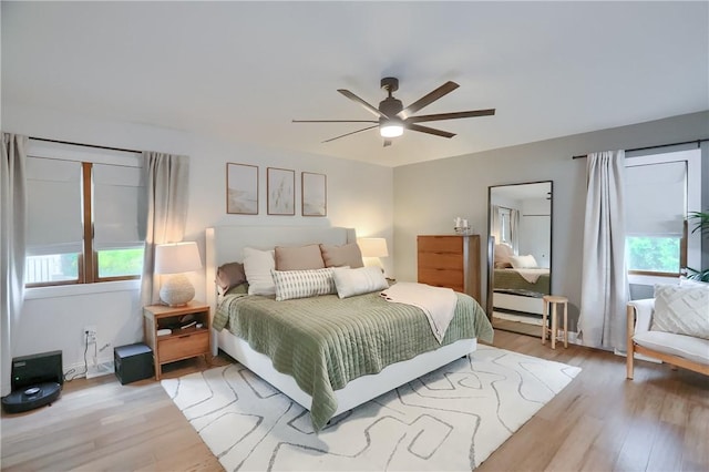 2971 Acre Rd, Scott Twp Law, PA 16101 - bedroom with wood finished floors and ceiling fan