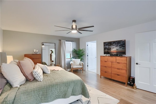 2971 Acre Rd, Scott Twp Law, PA 16101 - bedroom featuring light wood-type flooring and ceiling fan
