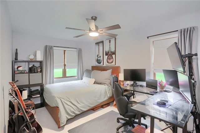 2971 Acre Rd, Scott Twp Law, PA 16101 - bedroom featuring an office area and a ceiling fan