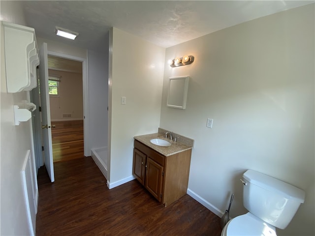 728 Heathergate, Indiana Twp Nal, PA 15238 - bathroom with vanity, wood finished floors, baseboards, and toilet