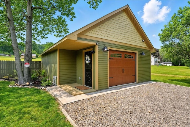 319 Ferry Ln, North-Other Area, PA 16370 - view of front of home featuring an outdoor structure, driveway, and a garage