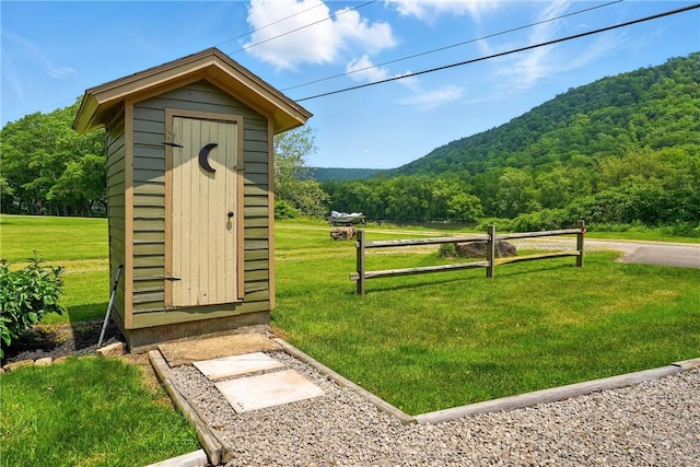 319 Ferry Ln, North-Other Area, PA 16370 - view of shed featuring a forest view and a mountain view