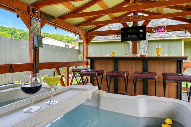 319 Ferry Ln, North-Other Area, PA 16370 - view of patio with a gazebo