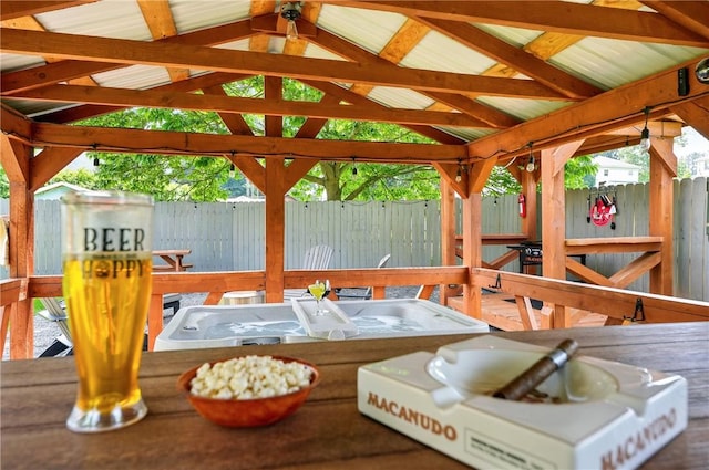 319 Ferry Ln, North-Other Area, PA 16370 - view of patio featuring a gazebo and a deck