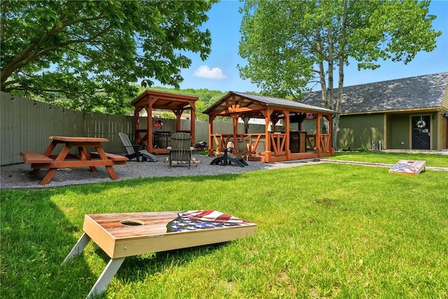 319 Ferry Ln, North-Other Area, PA 16370 - rear view of house with a gazebo