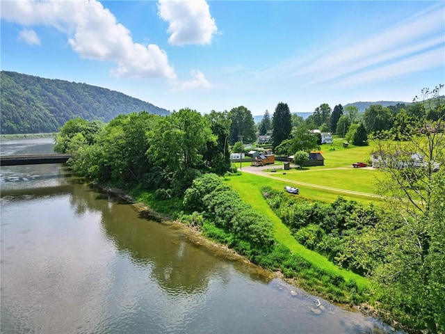 319 Ferry Ln, North-Other Area, PA 16370 - drone / aerial view of a water and mountain view