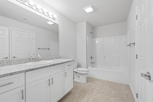1558 NW Parkwood Pointe Dr, Moon/Crescent Twp, PA 15046 - bathroom with vanity, toilet, and shower / tub combination