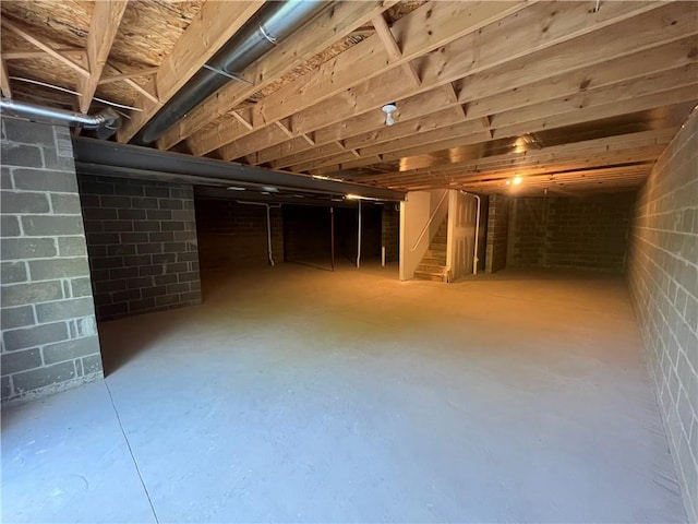 1558 NW Parkwood Pointe Dr, Moon/Crescent Twp, PA 15046 - basement with stairway