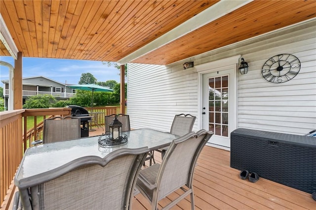 203 E Main St, New Alexandria, PA 15670 - deck featuring outdoor dining area