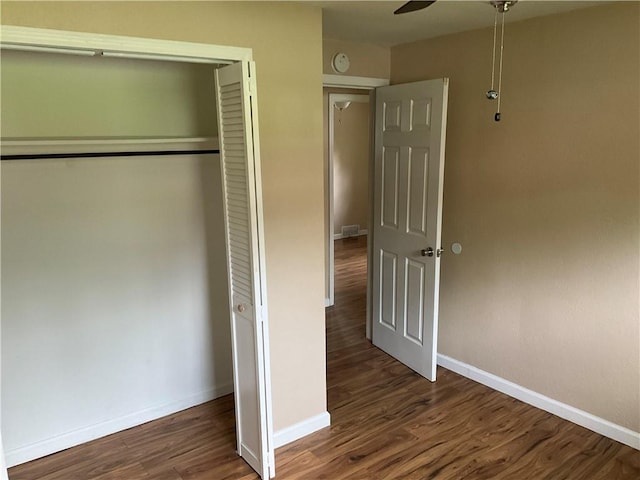 157 Suncrest Dr, Verona, PA 15147 - unfurnished bedroom with wood finished floors, baseboards, and a closet
