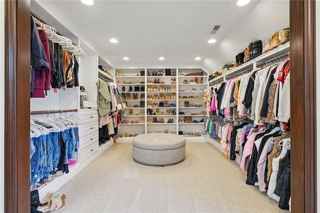 527 Salem Heights Dr, Pine Twp Nal, PA 15044 - spacious closet featuring carpet flooring and vaulted ceiling