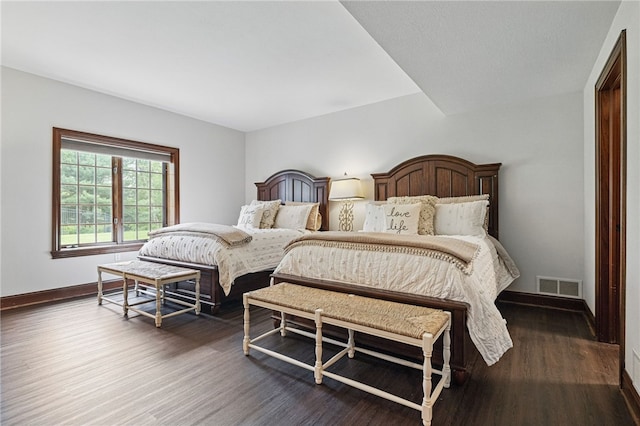 527 Salem Heights Dr, Pine Twp Nal, PA 15044 - bedroom featuring baseboards and dark wood-style floors