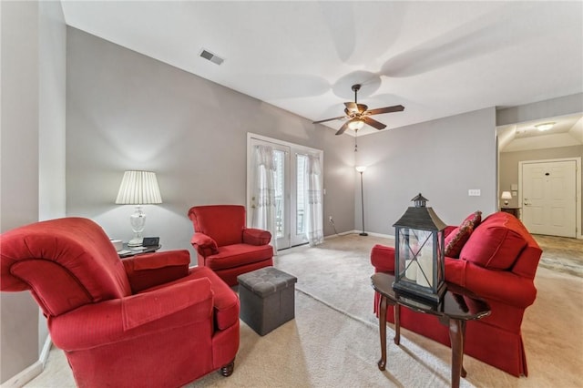 300 Hidden Ridge Ct Unit 203, South Park, PA 15129 - carpeted living room with a ceiling fan and baseboards