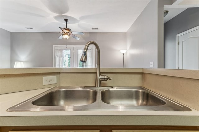 300 Hidden Ridge Ct Unit 203, South Park, PA 15129 - kitchen view of a sink and ceiling fan