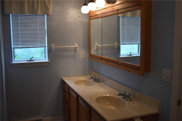 117 Queens Way N, Strabane, PA 15317 - full bath with healthy amount of natural light and double vanity