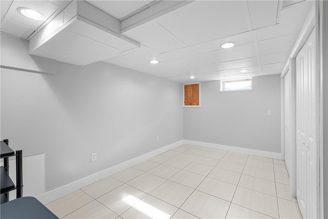127 Craig Dr, Hempfield Twp Wml, PA 15601 - below grade area with recessed lighting and baseboards