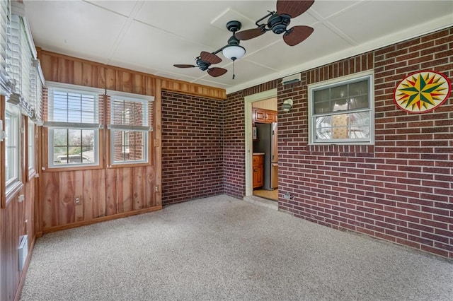 420 N St, Springdale Boro, PA 15144 - unfurnished sunroom with a ceiling fan and healthy amount of natural light