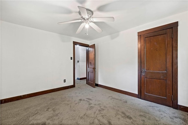 2715 Merwyn Ave, Sheraden, PA 15204 - unfurnished bedroom featuring baseboards, carpet, and ceiling fan