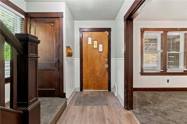 2715 Merwyn Ave, Sheraden, PA 15204 - entryway featuring baseboards and light wood-style flooring