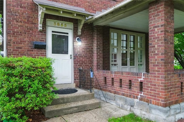 3855 Hiawatha St, Brighton Heights, PA 15212 - entrance to property featuring brick siding and french doors