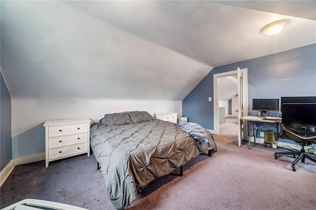 3722 Millerton Ave, Brighton Heights, PA 15212 - carpeted bedroom featuring lofted ceiling and an office area