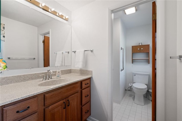 152 N Jamestown Rd, Moon/Crescent Twp, PA 15108 - bathroom with vanity and tile patterned flooring