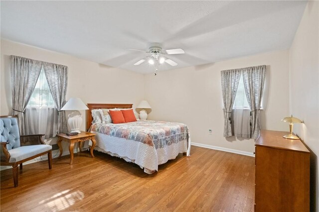 152 N Jamestown Rd, Moon/Crescent Twp, PA 15108 - bedroom featuring light wood-style floors and a ceiling fan