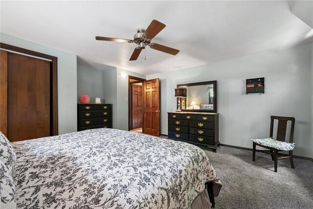 1199 Chestnut St, Indiana Boro Ind, PA 15701 - bedroom featuring carpet flooring, baseboards, and a ceiling fan