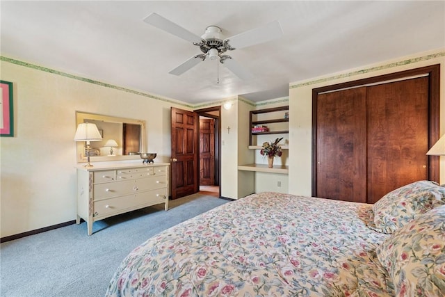 1199 Chestnut St, Indiana Boro Ind, PA 15701 - carpeted bedroom with baseboards and a ceiling fan