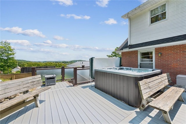 1199 Chestnut St, Indiana Boro Ind, PA 15701 - deck with a hot tub