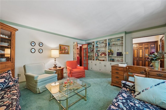1199 Chestnut St, Indiana Boro Ind, PA 15701 - carpeted living room with crown molding