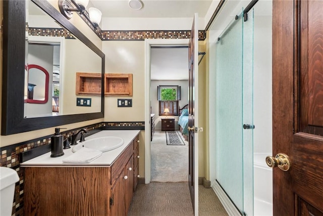 1199 Chestnut St, Indiana Boro Ind, PA 15701 - ensuite bathroom with a stall shower, vanity, and toilet