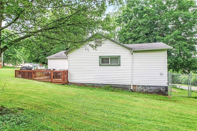 283 S 5th St, Sharpsville, PA 16150 - back of house with a gate and a wooden deck