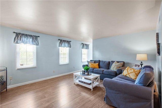 2609 Fox Chase Ct, South Fayette, PA 15017 - living room featuring wood finished floors and baseboards
